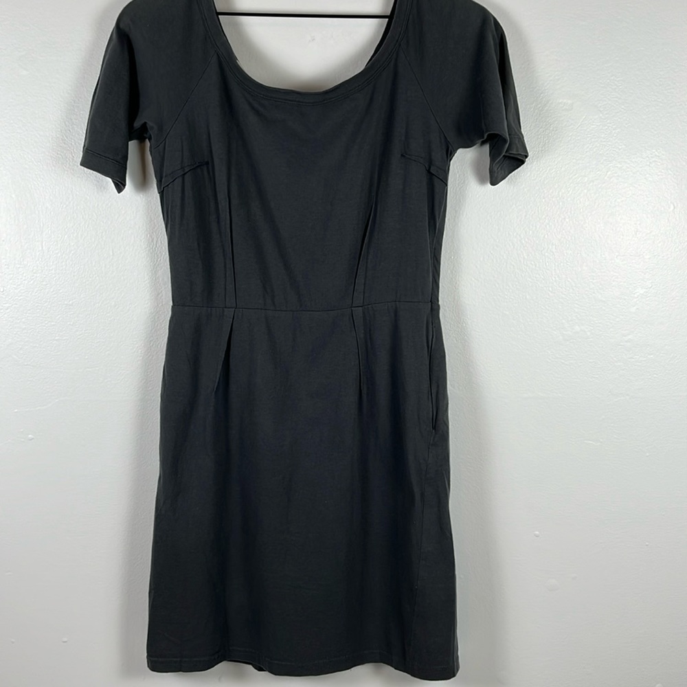 Prada Womens’ Sheath Shirt Dress Charcoal Grey Italy size 42/US 6